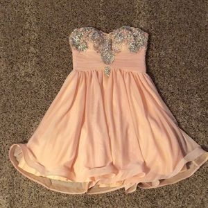pink formal dress